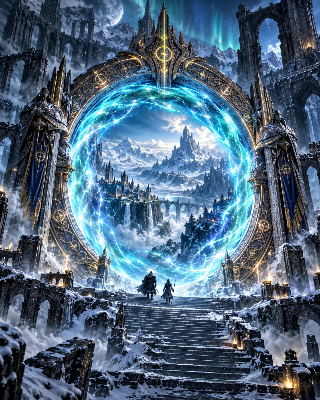 Ein leuchtendes magisches Portal öffnet den Weg nach Azeroth